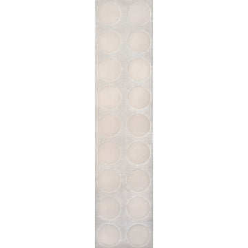 Adrian Modern Geometric Circle Dot High-Low Area Rug